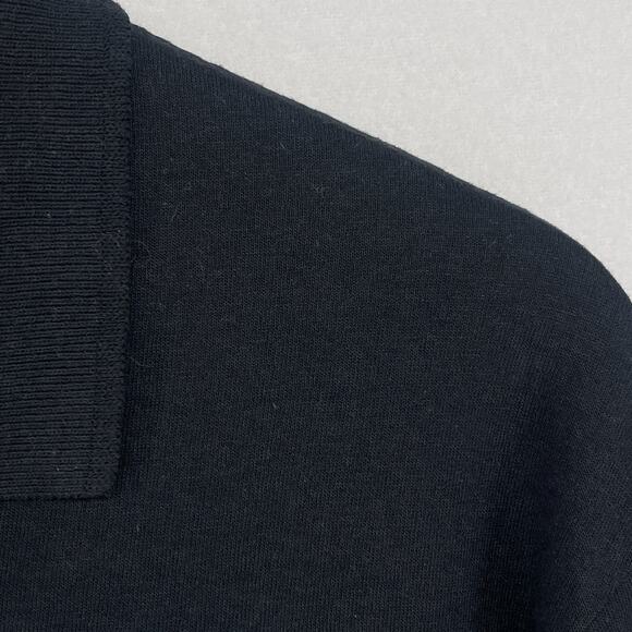 SHOPRITE Shirt L Grocery Supermarket Employee Uniform Long Sleeve Polo Black - Picture 10 of 14